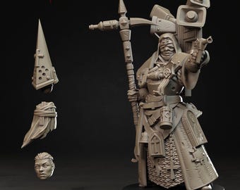 War Prophet - Bleeding Procession set. Total height apx. 45mm