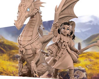 Human Summoner w/ dragon from Bite the Bullet's Iconic Heroes set