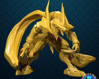 Cresgarurumon from Irnkman Minis. Total height apx. 67mm