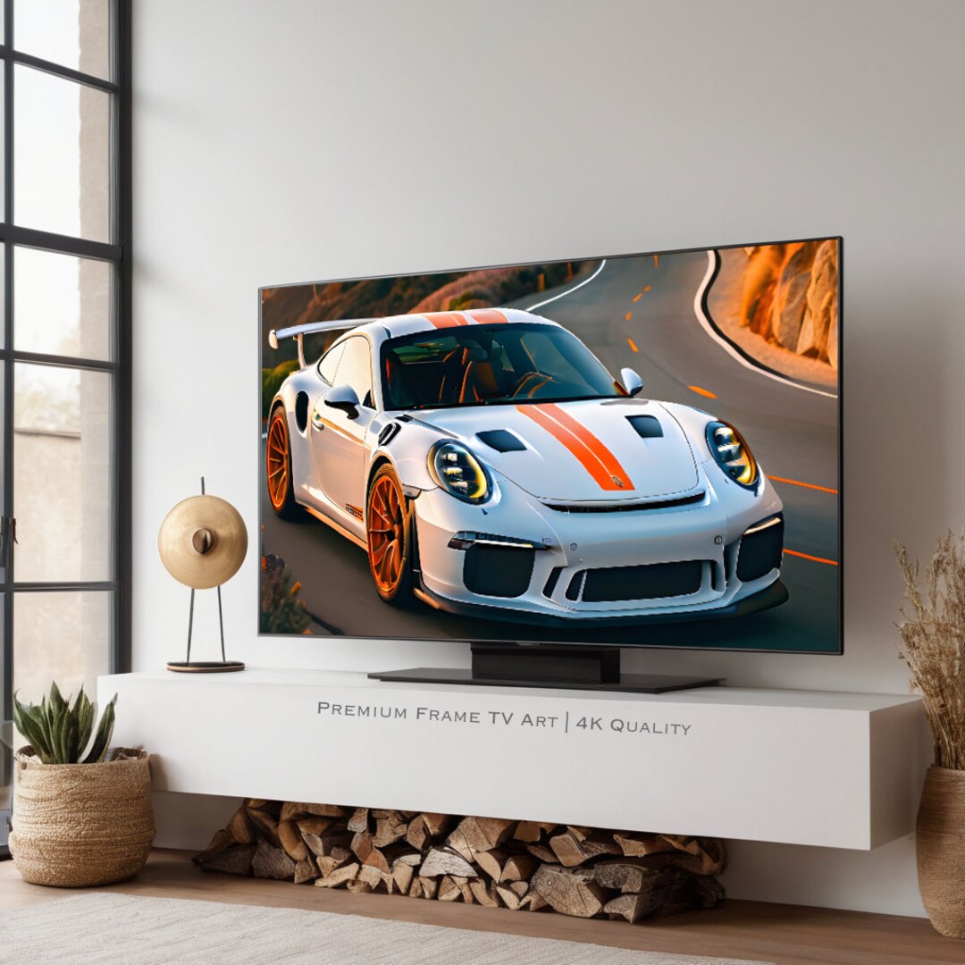 FRAME TV Art Porsche Print Porsche Art Porsche GT3RS Exotic Car
