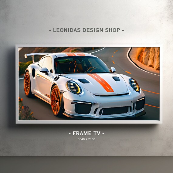 FRAME TV Art Porsche Print Porsche Art Porsche GT3RS Exotic Car
