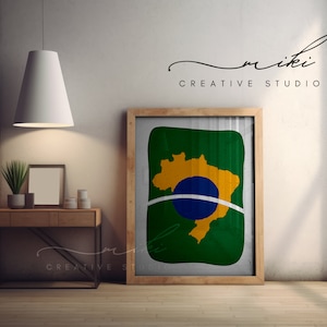 Brazil | Brasil | Brazilian Wall Art | Wall Print | Digital Print | Colourful | Instant Download