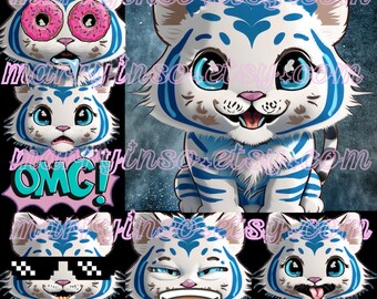 Pack 1 Avatar + 5 emoticons for Twitch, Discord | Personalized and unique |