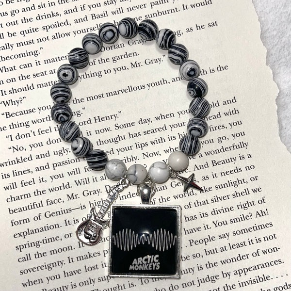 Arctic Monkeys Alex Turner inspired bracelet, Alternative music, album cover, do I wanna know