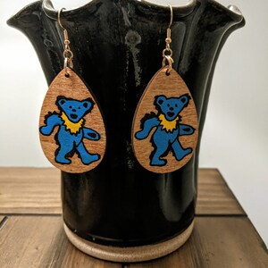 Grateful Dead Dancing Bears Earrings Grateful Dead Jewelry