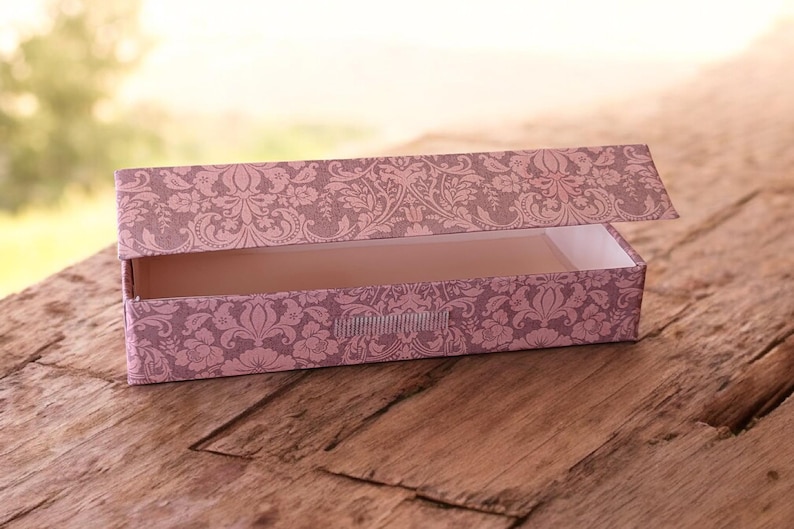 Handmade Floral Pink Storage Boxes, Upcycled Cardboard, Set of 4 - Etsy