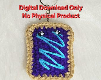 Crochet Pattern – Mini Toaster Pastry Keychain, Beginner-Friendly (Digital Download)