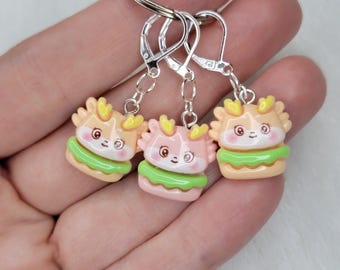 Crochet and Knit Stitch Markers – Set of 3 Reindeer Progress Keepers, Cute Holiday Stitch Markers for Yarn Projects and Christmas Gifts