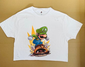 Super Mario Bros Crop Top T shirt