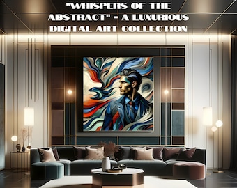 Whispers of the Abstract - Luxurious Digital Art Collection | Modern Abstract Art Masterpieces | Exclusive High-End Digital Decor| ORIGINAL