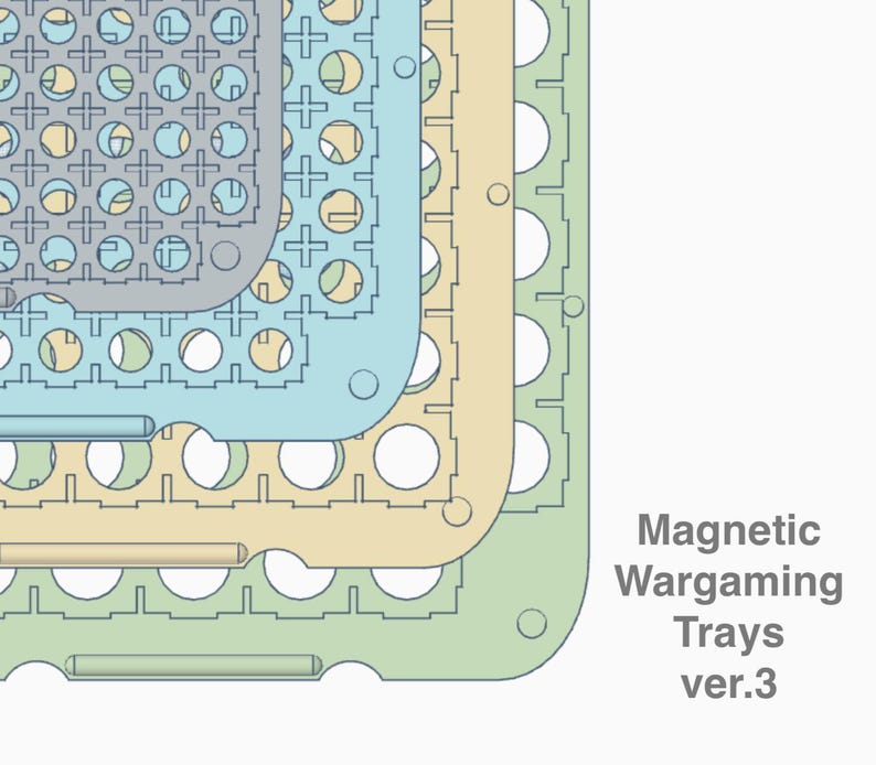 Magnetic Wargame Trays V3 - Etsy