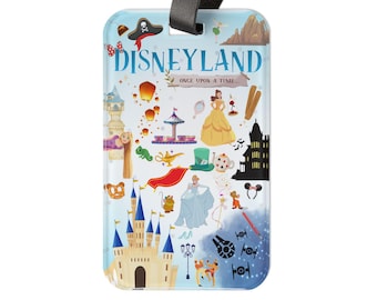 Etiqueta de equipaje de Disneyland / Etiqueta de viaje de recuerdo del parque temático