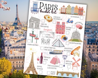 Guía ilustrada de viaje a París: una lista de deseos para todos los amantes de la ciudad