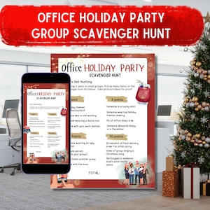 Office Holiday Party Group Scavenger Hunt / Adult Party Games
