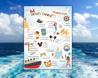 Juego imprimible con la lista de deseos para los cruceros de Disney (archivos PDF)