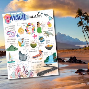 Maui Bucket List / Illustrated Hawaiian Travel Guide