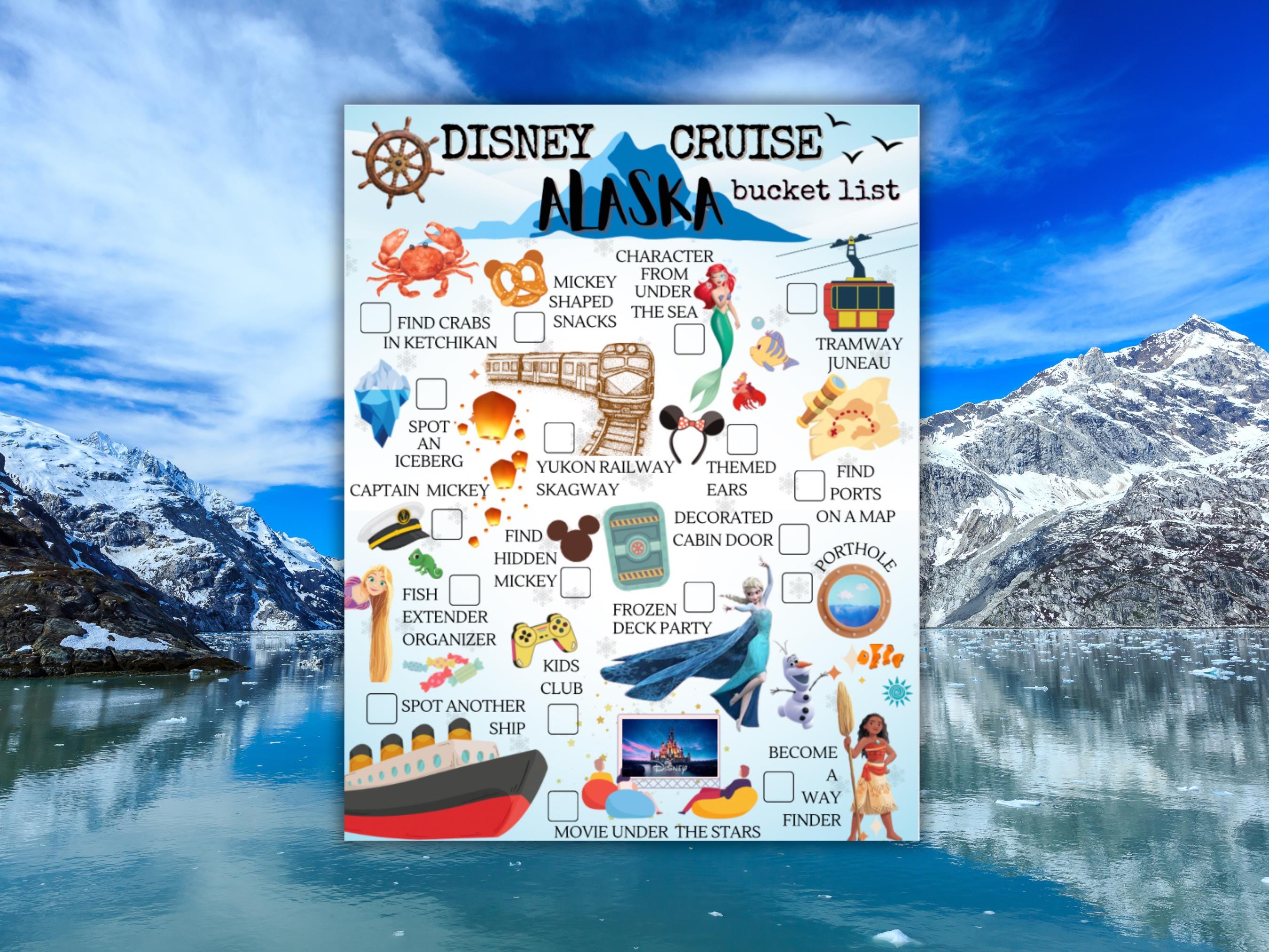 Disney Alaska Cruise Bucket List / Printable Scavenger Hunt for