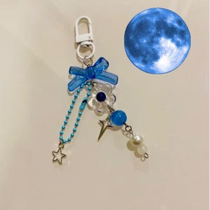 Blue Flower Keychain