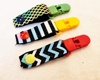 Neon-tastic Tubie Clips, set of 3 | G-Tube Clips | Feeding tube extension supply | Small