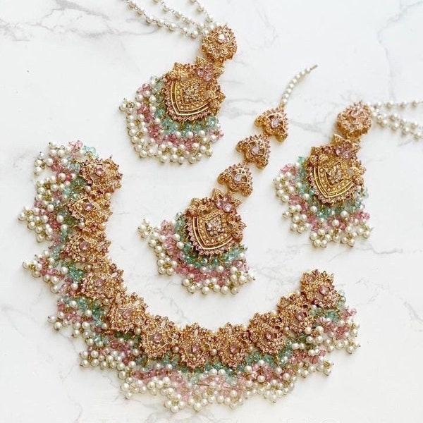 Pakistani Bridal Jewelry Set Etsy