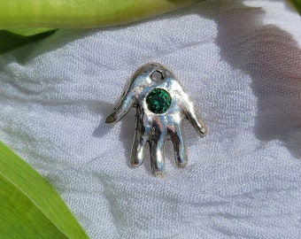 Pendentif main en argent sterling