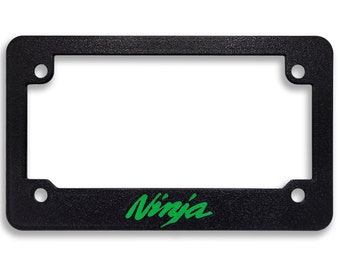 Marco de matrícula texturizado para motocicleta Kawasaki Ninja (TODOS LOS MODELOS Y AÑOS)