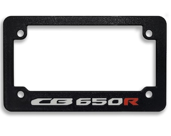 For Honda CB 650R Textured Motorcycle License Plate Frame (ALL YEARS)