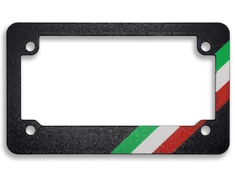 Italian Pride Textured Motorcycle License Plate Frame For Italian Motorcycles (Ducati/Aprilia/MV Agusta)