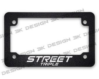 For Triumph Street Triple Textured Motorcycle License Plate Frame (All Years)