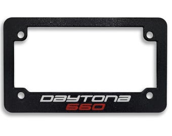 For Triumph Daytona 660 Textured Motorcycle License Plate Frame (All Years)