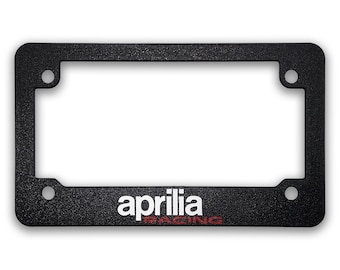 Marco de matrícula texturizado para motocicletas Aprilia Racing (TODOS LOS MODELOS Y AÑOS)