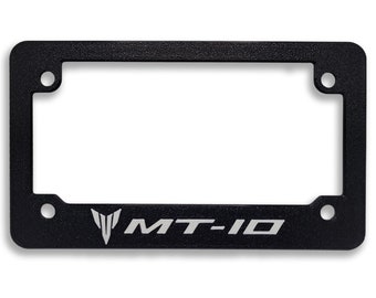 For Yamaha MT-10 Textured Motorcycle License Plate Frame (All Years)
