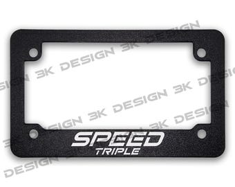 For Triumph Speed Triple Textured Motorcycle License Plate Frame (All Years)