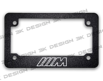 For M-Sport BMW Motorrad Motorcycles Textured License Plate Frame (M1000RR/R/XR)
