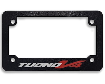 For Aprilia Tuono V4 Textured Motorcycle License Plate Frame (ALL YEARS)