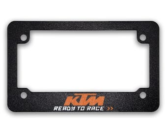 For KTM Racing Motorcycles Textured License Plate Frame Orange (ALL MODELS)