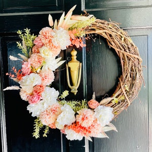 Beautiful Spring Floral Wreath