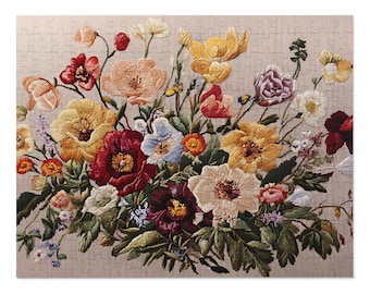 Floral Bouquet 1000 Piece Puzzle, Vibrant Flower Artwork