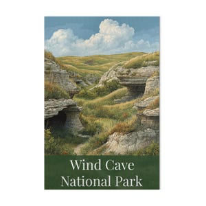 Wind Cave National Park Puzzle, Scenic Landscape Jigsaw Puzzle, Nature Puzzle for Adults, Cave Scenery Puzzle, Relaxing Hobby Puzzle