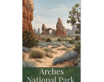 Arches National Park Jigsaw Puzzle: Utah Desert Landscape Art (1014-Piece)