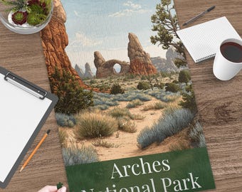 Arches National Park Jigsaw Puzzle: Utah Desert Landscape Art (1014-Piece)