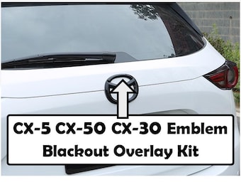 CX-5 CX-50 Emblem Blackout Overlay Kit, for Mazda CX5 CX 50 cx30, car accessories