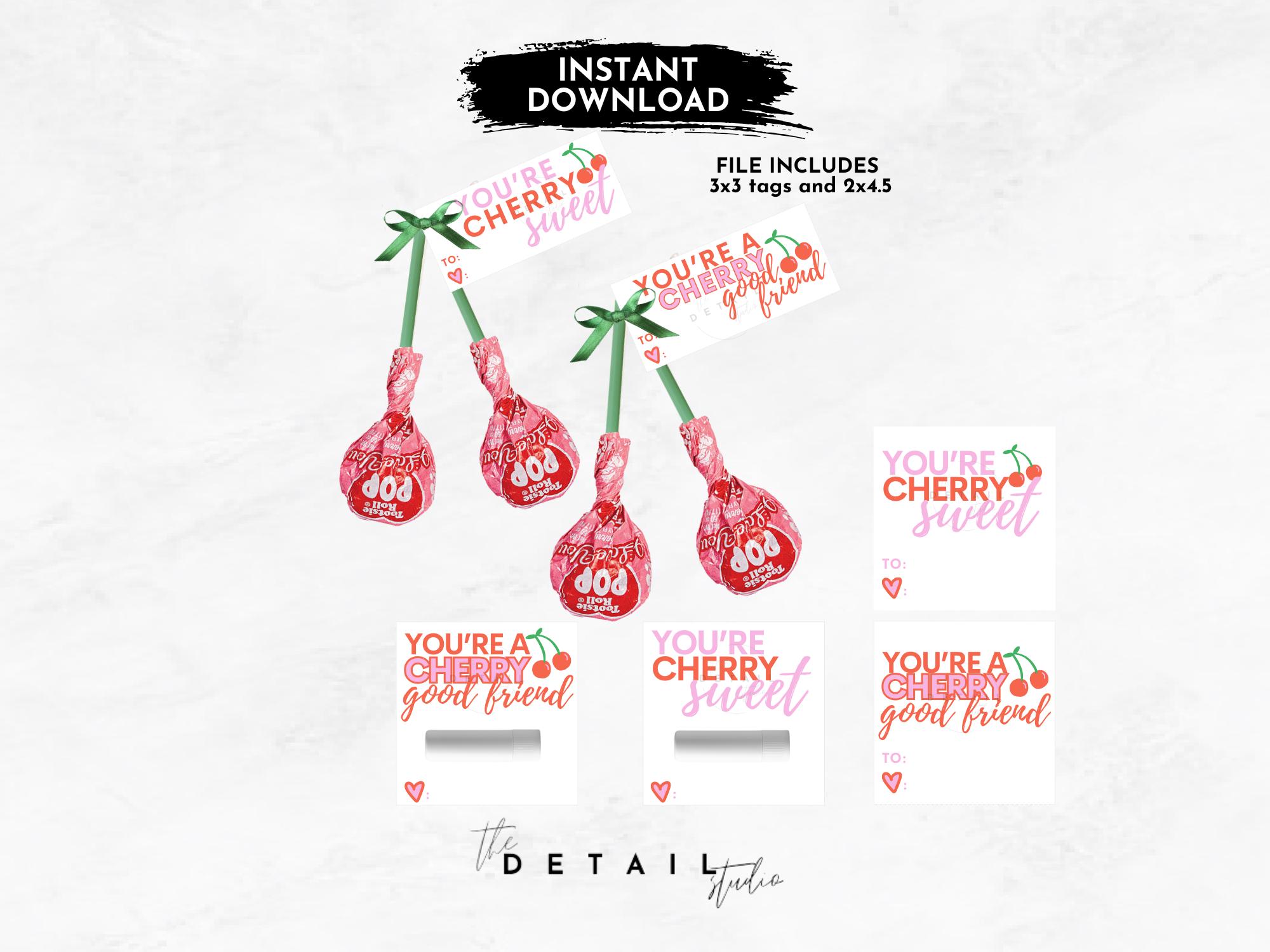 Cherry Name Stickers - Etsy
