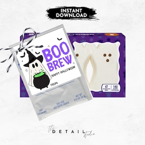 Halloween-Leckerli-Tag; boo brauen heiße Schokolade