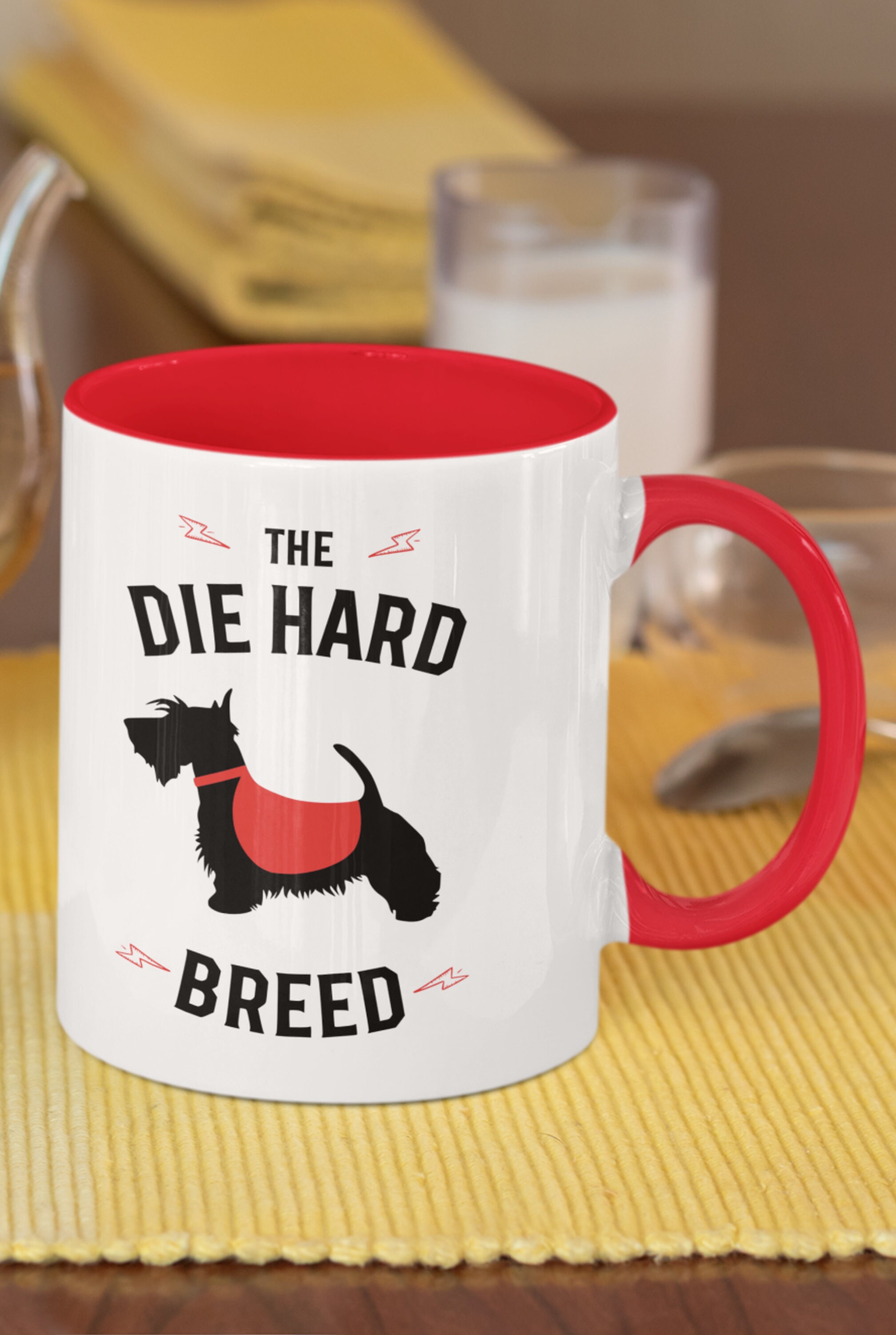 CENWA Scottie Gift It's Not Dog Hair Its Scottie - Llavero Con Purpurina Scottish Terrier, Regalo Para Amante De Scottie, (Steel Color