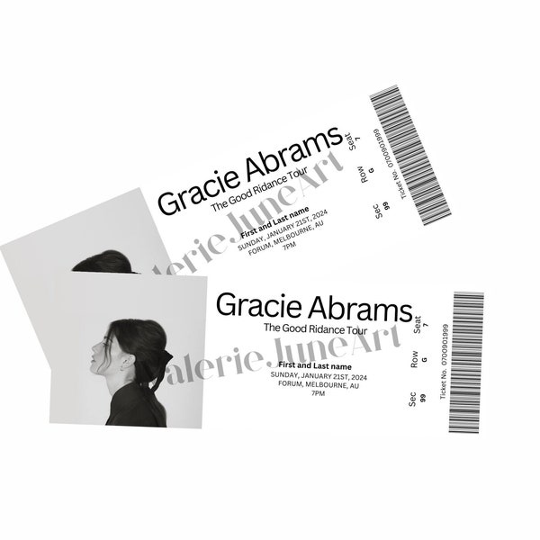 Gracie Abrams Digital Ticket Souvenir