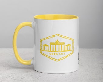Germany Mug with Color Inside - Yellow