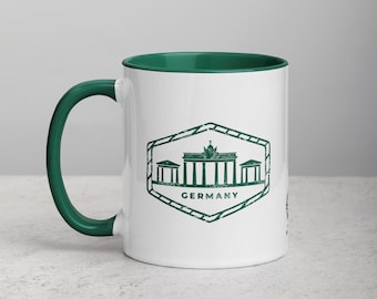 Germany Mug with Color Inside - Green