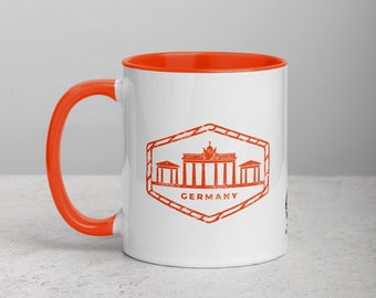 Germany Mug with Color Inside - Orange