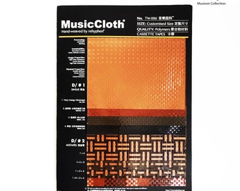 MusicCloth® DIY kit |  swatch card |  Sustainable Fabric | Material supplies | Craft supplies | DIY fabric swatches | cassette collection